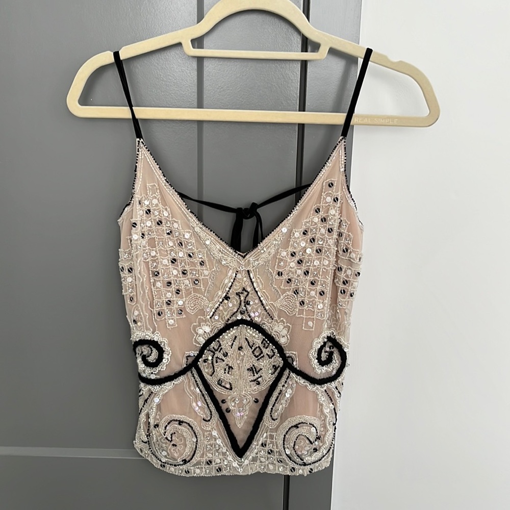 Tracy Reese Sequin Embellished Top